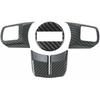 Carbon Fiber Steering Wheel Frame Cover Trim Decor For Jeep Wrangler JK 2011-17