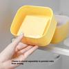 1Pc Butter Cheese Slice Holder With Lid Plastic Clear Sliced Cheese Container Fridge Storage Box Airtight Holder