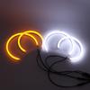 SMD Cotton Light Switchback LED Angel Eye Ring Kit For BMW E60 E61 LCI 528i 530i 535i 550i M5 2007-2010 halogen Headlight