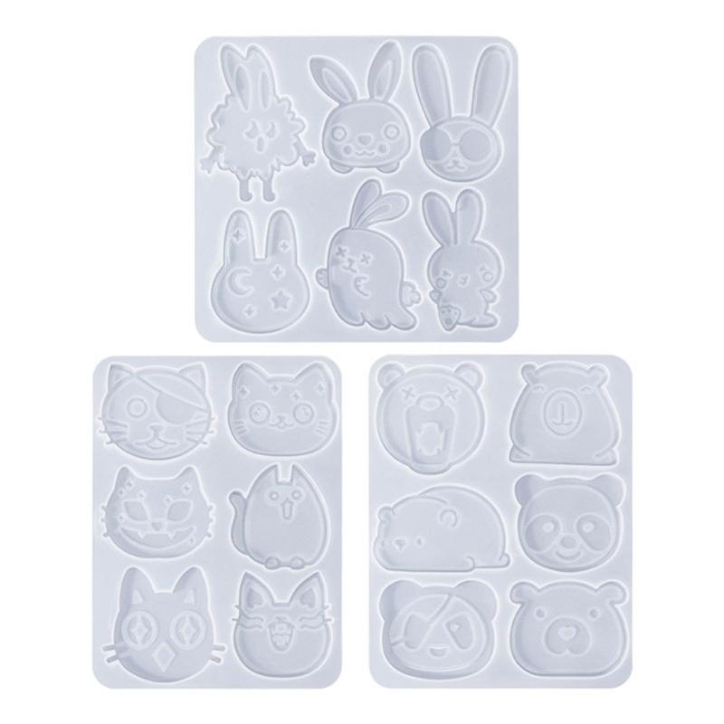 Soft Silicone Mold Hair Accessories Making Molds Lovely Animal Shaped Hair Clip Mould Reliable Jewelry Making Supplies