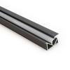 0.5m/1m 45 Degree Oblique Lighting LED Aluminum Profile Cabinet Recessed Hidden Linear Strip Light Closet Shelf Layer Bar Lamp