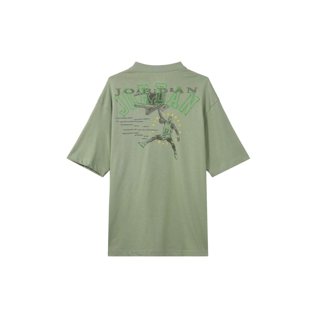 Jordan SS24 T Shirt Men's Oil Green HJ6542-386