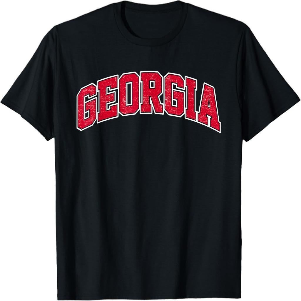 Georgia GA Vintage Varsity Style Sports Gift Men Women Girls T-Shirt