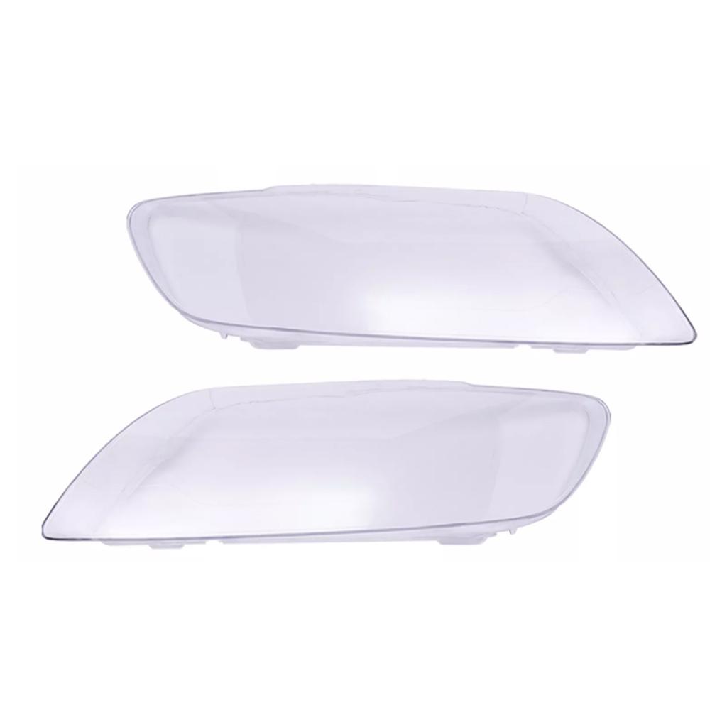 2PCS Front Headlight Glass Clear Cover 4L0941029 4L0941030 For Q7 2006-2015
