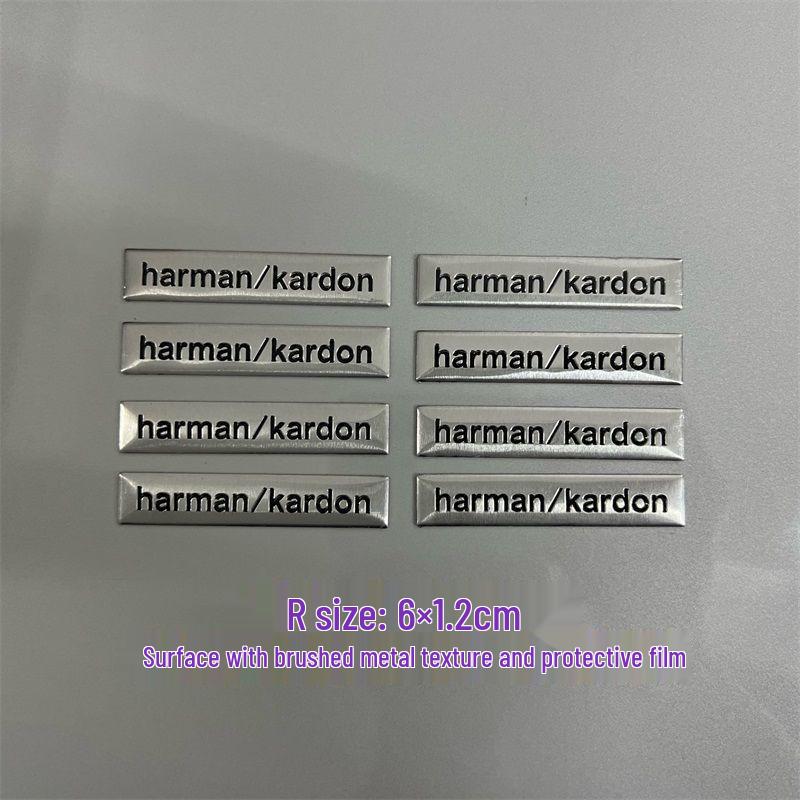 Dekorative Metallaufkleber für Auto-Audio-Lautsprecher von Bose, Harman Kardon, JBL.