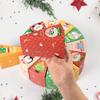 12Pcs/Set Christmas Treat Box Fan Design Cookie Box Combination Cartoon Small Gift Boxes Christmas Candy Boxes for Xmas Party Favors
