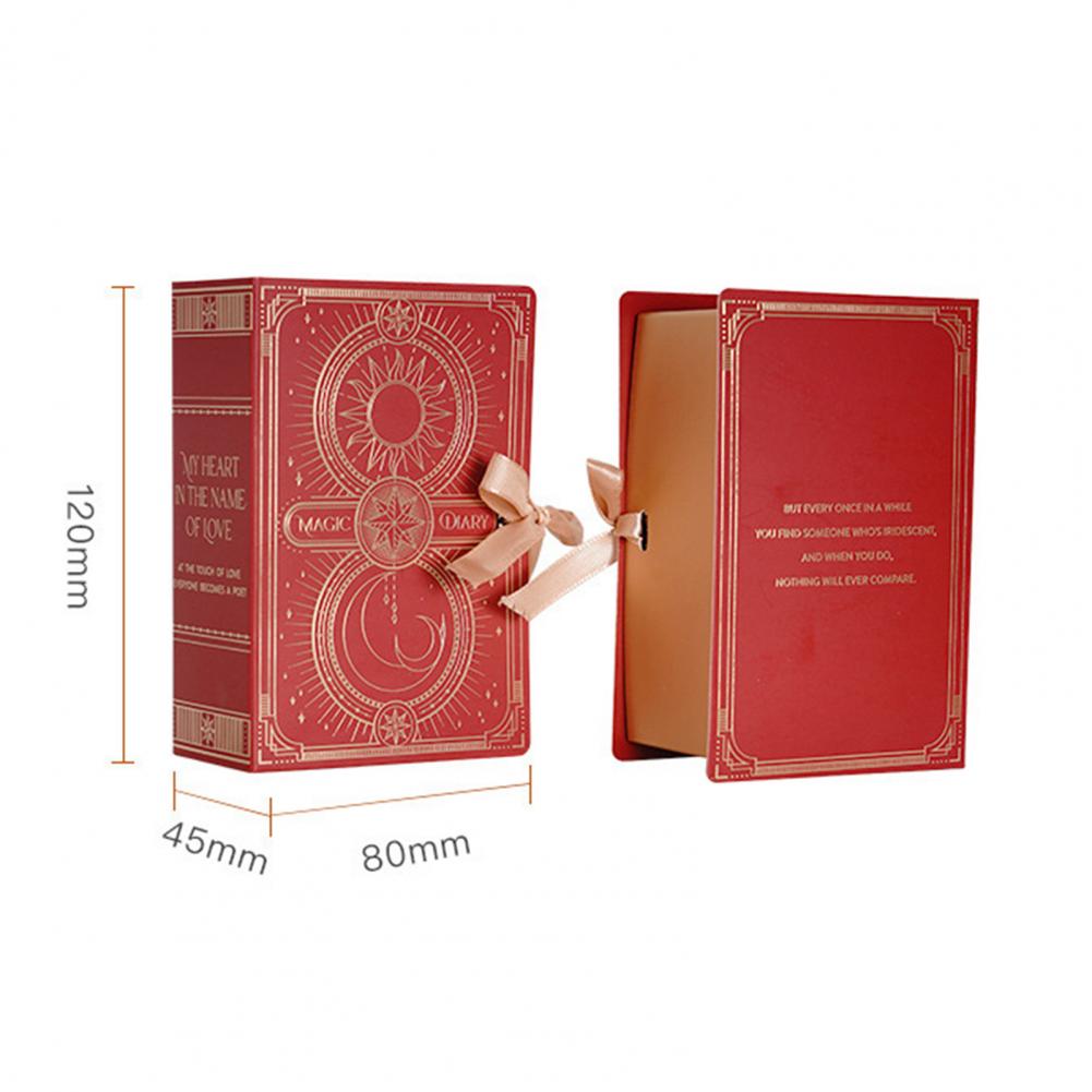 Candy Gift Box Book Shape Gift Sturdy Multi-function Cardboard Gifts Candy Box Candy Chocolate Package Decor