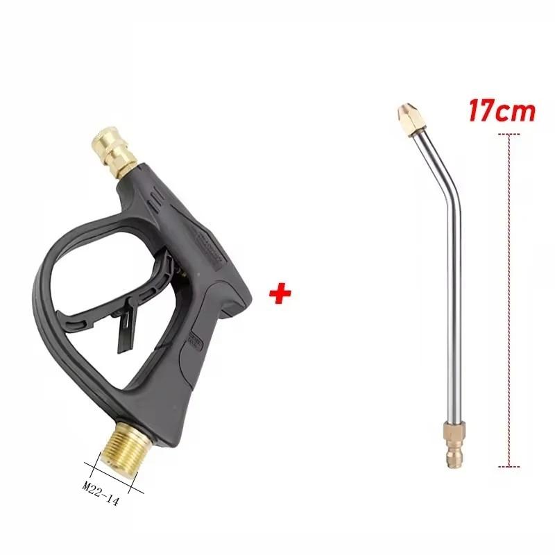4350PSI curved rod nozzle cleaning water gun M22-14 threaded interface 1/4 quick connector for high-pressure cleaning