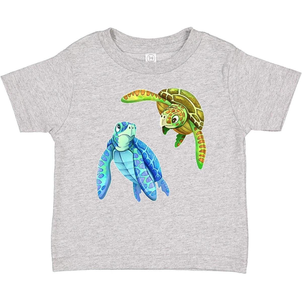 Inktastic Sea Turtles Swimming Together Baby T-Shirt Turtle Reptiles Swim Pair 160