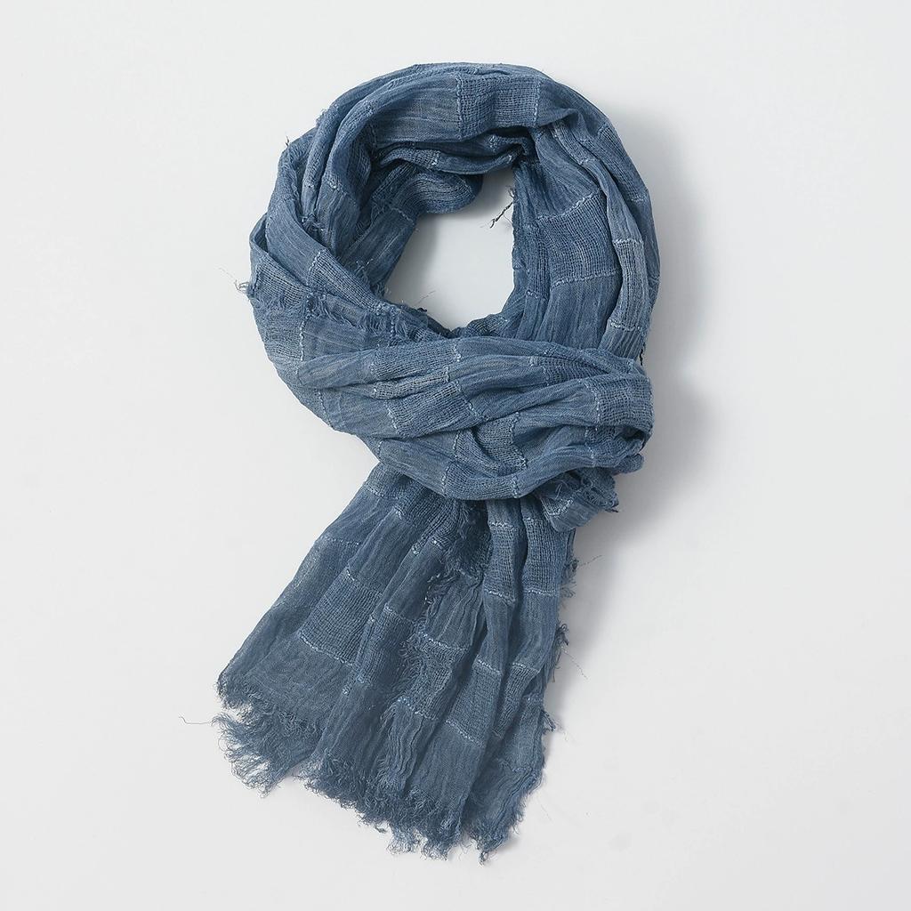 New Men Scarf Plaid Yarn-Dyed Striped Men'S Scarves Short Tassel Long Shawl Autumn Winter Male Accessories Wraps