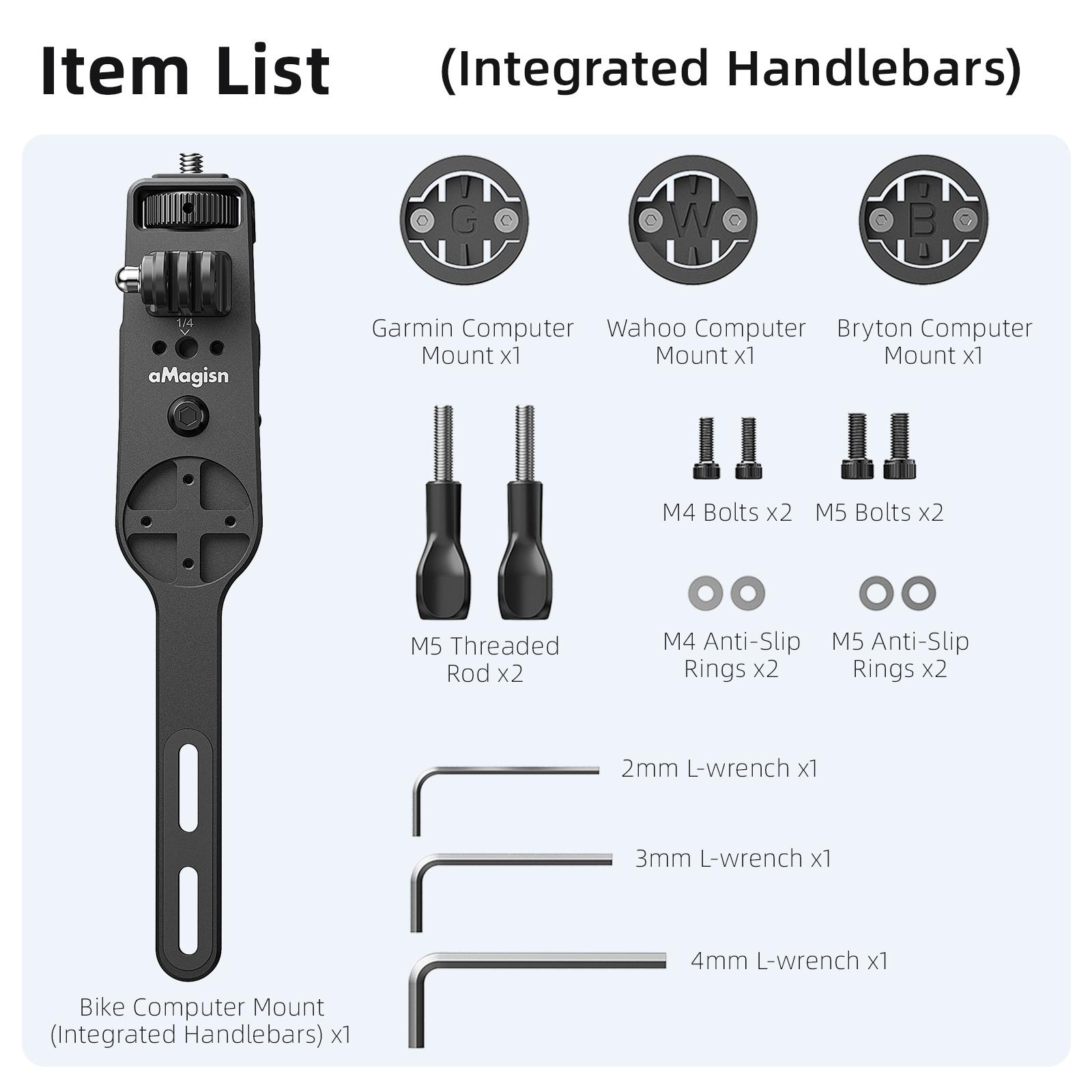 

Bike Computer Bracket Speedometer Holder Extension Holder Light Handlebar Bicycle Accessories For GoPro 13 DJI Insta360 X5 Cycling