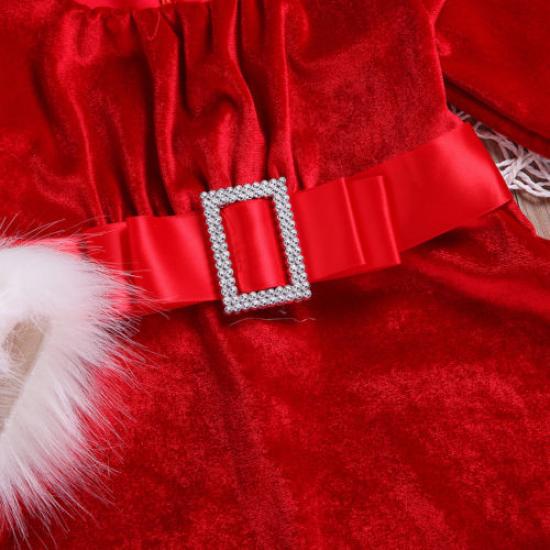 Christmas Dress Kid Newborn Baby Girls Red Dress Princess Velvet Plush  Party Xmas Dress For Girls New Year Girls Dresses  buy at low prices in  the Joom online store