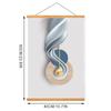 Magnetisches hängendes Gemälde mit geometrischen Bildern, dekoratives Gemälde, Scroll-Fotobild mit solidem Poster-Clip, Wanddekoration
