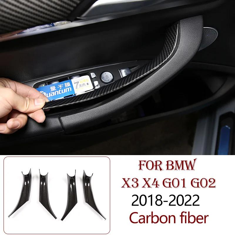 ABS Carbon Fiber For BMW X3 X4 G01 G02 2018-2025 Interior Kit Dashboard Console Gear Shift Panel Decoration Cover Trim Sticker