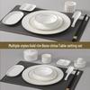 Ru Han Bone China Gold Rim Tableware Set