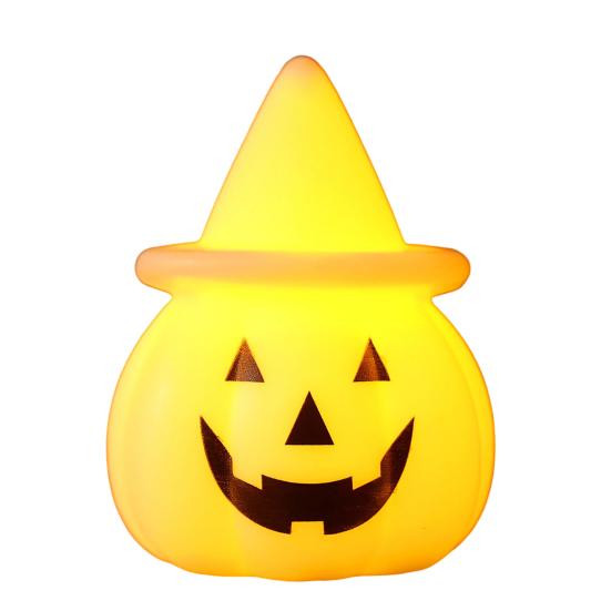 Halloween Pumpkin Night Light LED Light-up Witch Hat C белый