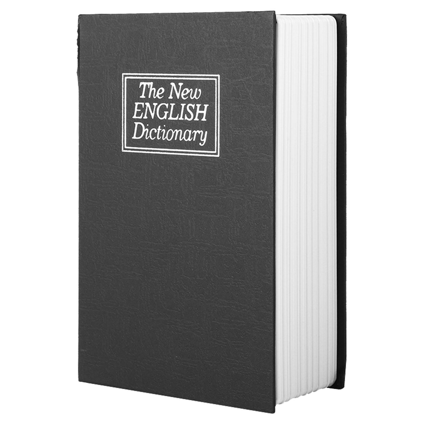 

Black English Dictionary Safe Box Money Jewelry Collection Storage Case with 2Keys