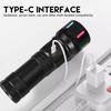 High Power 4 Light Source LED Flashlight Super Bright RechargeableTelescopic Zoom Tactical Torch Outdoor Camping Lantern