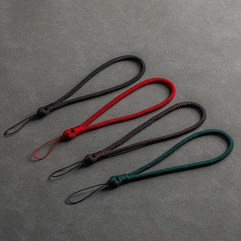 Mobile Phone Lanyard Short Wrist Rope Reinforced Color Matching Hand-Woven Pendant Female Male Accessories Anti-Loss Lanyard