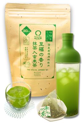 Shunpo Teegarten Matcha Genmaicha Teebeutel (Kaltaufguss, Heißaufguss) [Yabukita-Sorte, Kakegawa, Präfektur Shizuoka] [Glückseliger Aroma Matcha Genmaicha