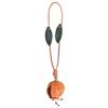 Bag Pendant Imitation Leather Hand-Stitched 3D Pomegranate Design Key Chain Wear-Resistant Bag Accessory