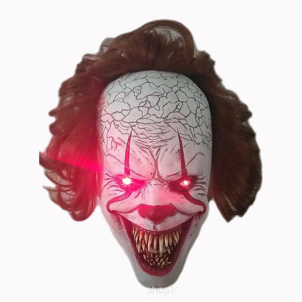 Maschera da Clown in Lattice Luminosa a LED - Edizione Horror di Halloween