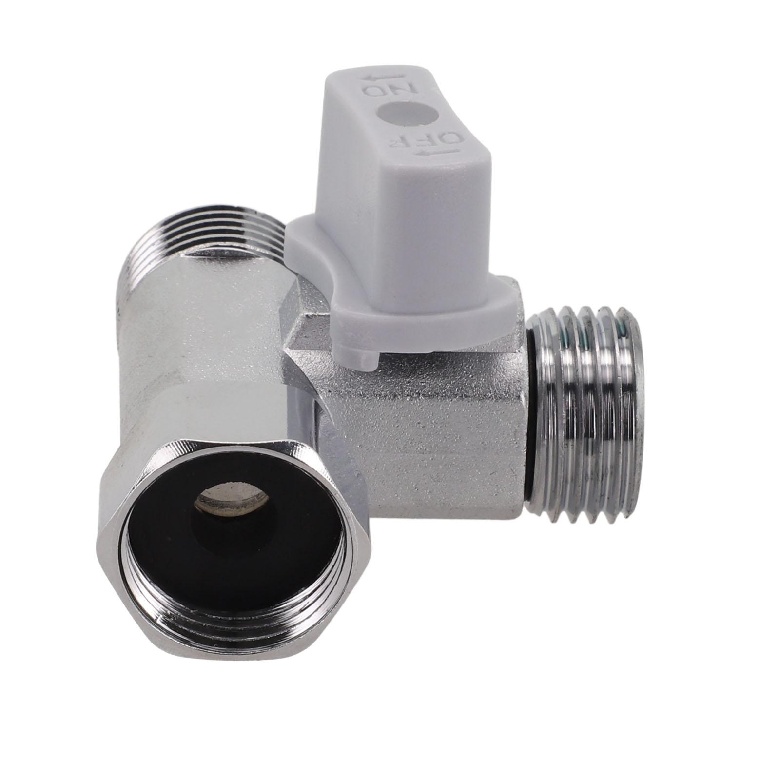 

Tee Stop Valve Zinc Alloy Angle T Adapter for Kitchen and Bathroom Water Supply with Application for Bidet Toilet Tank Sprayer China Mainland