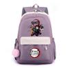 Anime Demon Slayer Printed Backpack for Teenger Student Large Capacity Waterproof Schoolbag Bookbag Women Travel Bag Gift