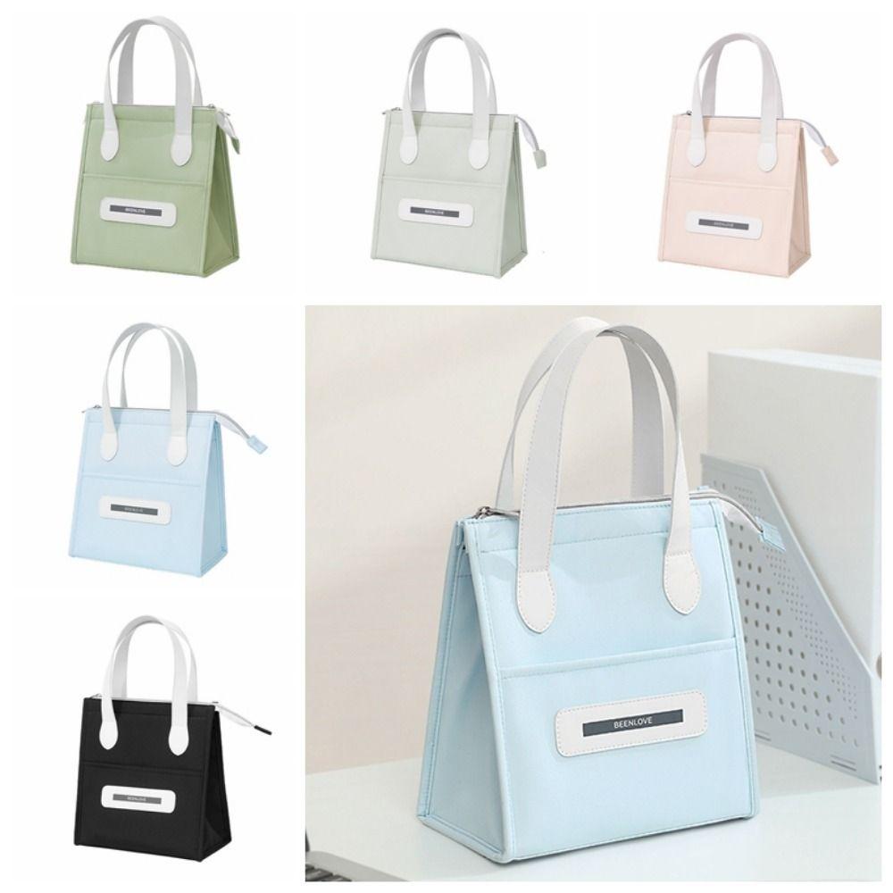 Handheld Insulated Tote Bag Portable Food Box Handbag Lunch Box Bag  Camping  Accessories