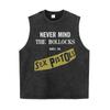 Regata Vintage Estonada Envelhecida da Banda Sex Pistols Camiseta de Manga Curta Punk Rock Americano Masculina Feminina Tops Esportivos de Fitness