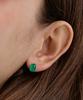Tatiana (Silver925) Colored Bean Gemstone Earring Ec1921