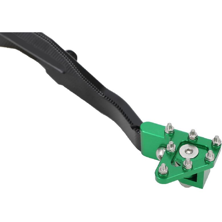 Dirt Bike Foldable Rear Brake Pedal Foot Lever CNC for KLX 140 KLX140 2008-2023 KLX140L 2008-2023 KLX140G 2017-2023 Green