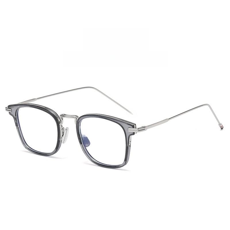 Vintage Retro Square Eyeglass Frame With Blue Light Blocking For Men And Women