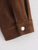 European & American Women's Suede Texture Jacket Coat