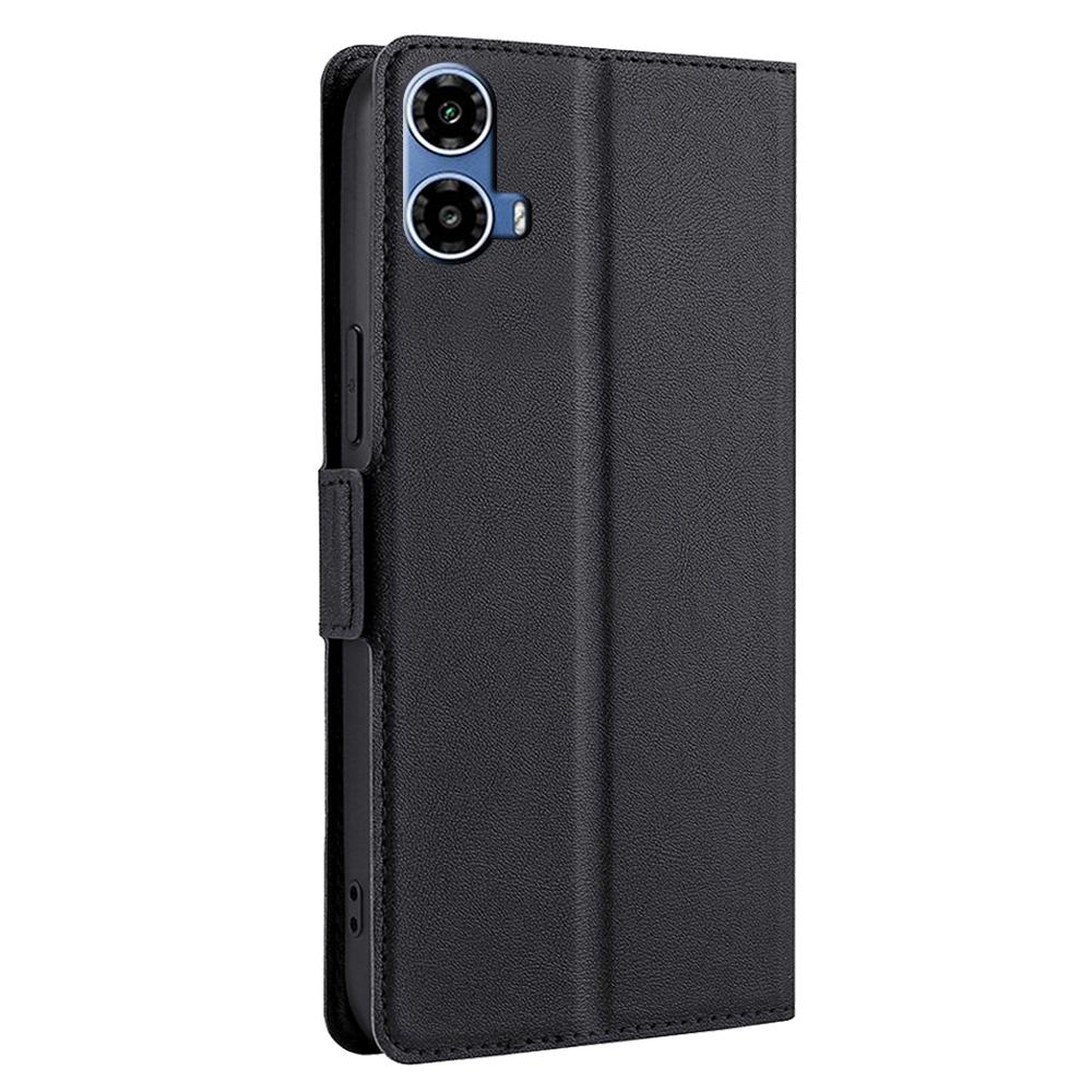 Für Motorola Moto G45 5G/G34 5G Lederhülle Seitlicher Magnetverschluss Kartenhalter Handyhülle