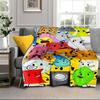 Colorful Dream Island Collage Blanket Flannel Blanket for bed, sofa, Camping, Hiking, Picnic Essentials, gift for family Fan gifts