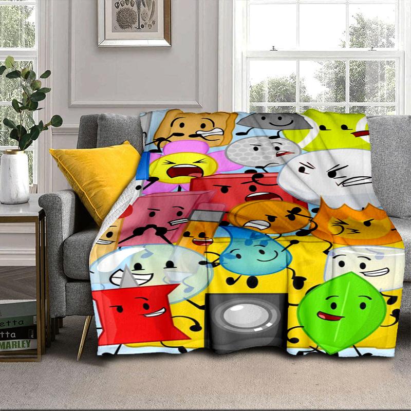 Colorful Dream Island Collage Blanket Flannel Blanket for bed, sofa, Camping, Hiking, Picnic Essentials, gift for family Fan gifts