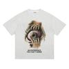Herren T-Shirt Hip Hop Auge Grafik Oversized Baumwolle Ästhetisch Vintage Koreanisch Harajuku Kurzarm Oberteile T-Shirt Y2k Streetwear Kleidung