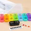 UNTIOR  Portable Weekly Pill Box Morning and Evening Large Capacity Travel with 14 Compartments to Hold Pills Vitamins
