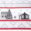 Christmas bedding 180x200 COTTON FLANNEL WITH FLUFF, Christmas trees, gray background