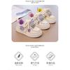 Children's Girls' Sneakers, Spring and Autumn Styles, Fashionable, Soft-soled, Non-slip L Labubu Little Girl's Casual White Shoes