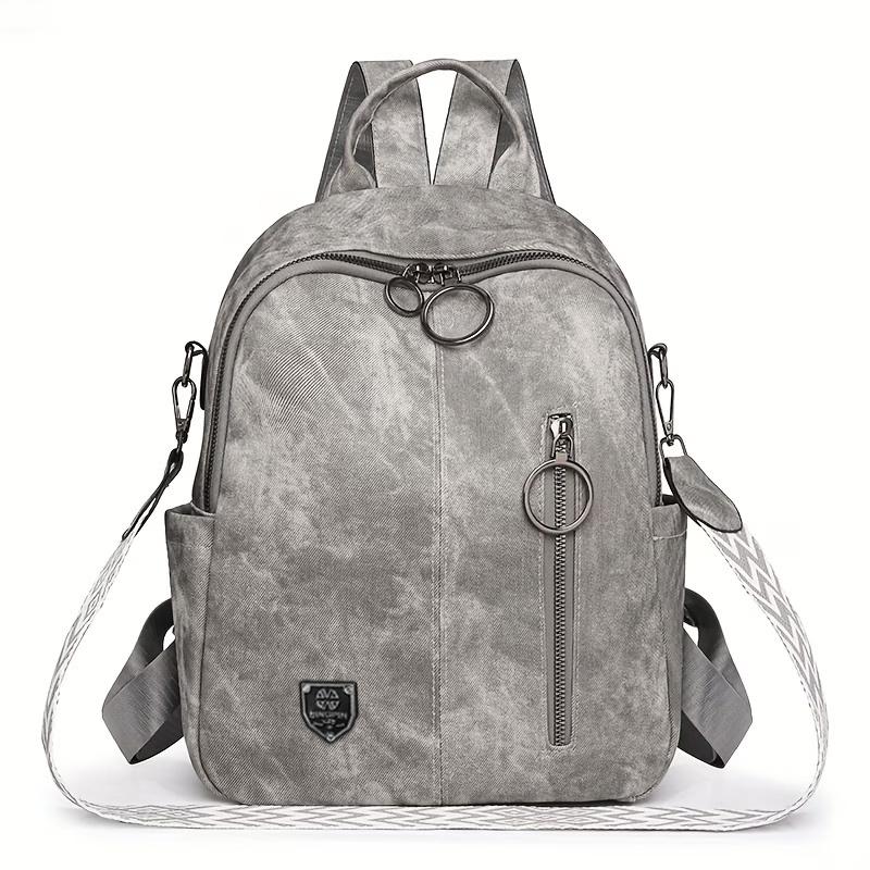Retro old backpack women s dual-purpose shoulder backpack серый