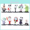 Hochwertige Nightmare Before Christmas Totenkopf Jack Actionfigur PVC-Material 10-teiliges Sortiment in verschiedenen Farben