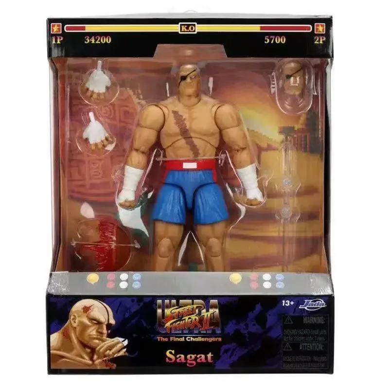 1/12 Jada Toys Blanka Sagat Vega Street Fighter Wave 4 Anime Action Figure Collection Model Statue Doll Kid Toy Custom Gifts