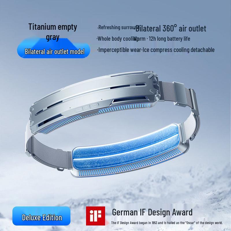 

2025 New Wearable Cooling Fan: Portable Air Conditioner with Extended Battery for High-Temperature Outdoor Use 0mAh