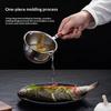 Stainless Steel Small Sauce Pan with Heat Insulation Wooden Handle Dual Pour Spouts for Kitchen Baby Porridge Cooking Milk Heating