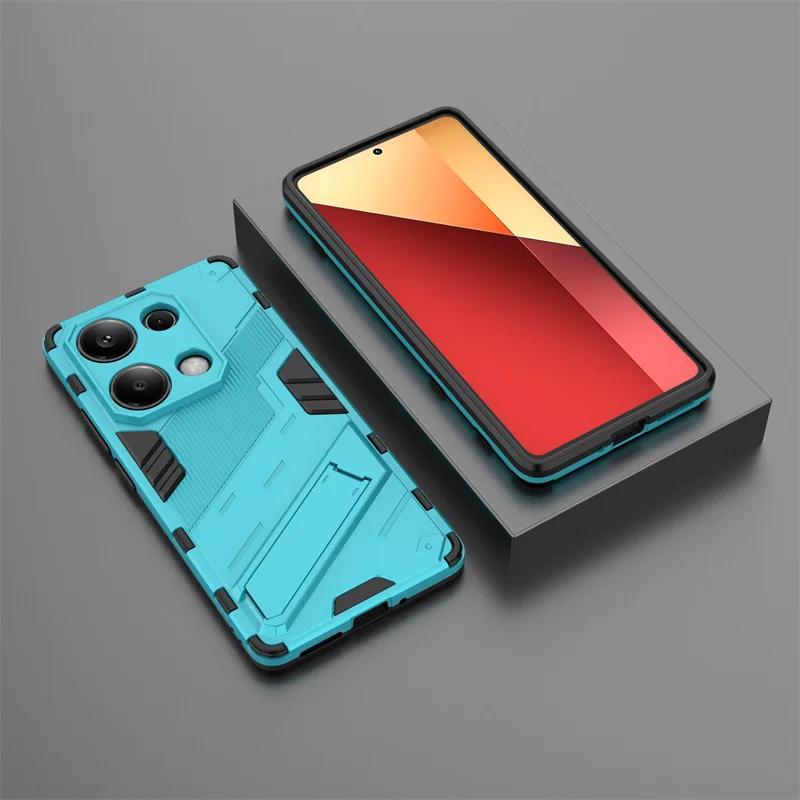 For Xiaomi Poco M6 Pro 4G Case Car Magnetic Kickstand Armor Phone Case for Poko Little Poco M6Pro M 6 POCOM6 4G Pro Back Cover