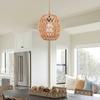 Hanging Lamps, Rattan Chandeliers (excluding Bulbs), 15-foot Plug Power Cord, Wall-mounted Chandeliers, Suitable For Bedrooms And Living Rooms