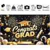 Graduation Banner Backdrop 2025 Graduation Party Decorations Congratulations Graduate Banner 71x43 Inches Outdoor Decor Yard Signs for Celebration
