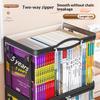 Large Clear PVC Storage Box with Flip Top Lid Window Multipurpose Transparent Organizer for Toys and Home Storage